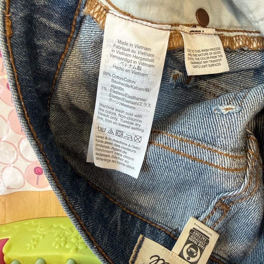 Madewell High Rise Dark Blue Jeans - Picture 9 of 11